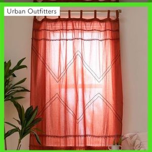 Urban Outfitters Cotton Curtain Panel with tassels